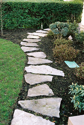 stone path landscaping